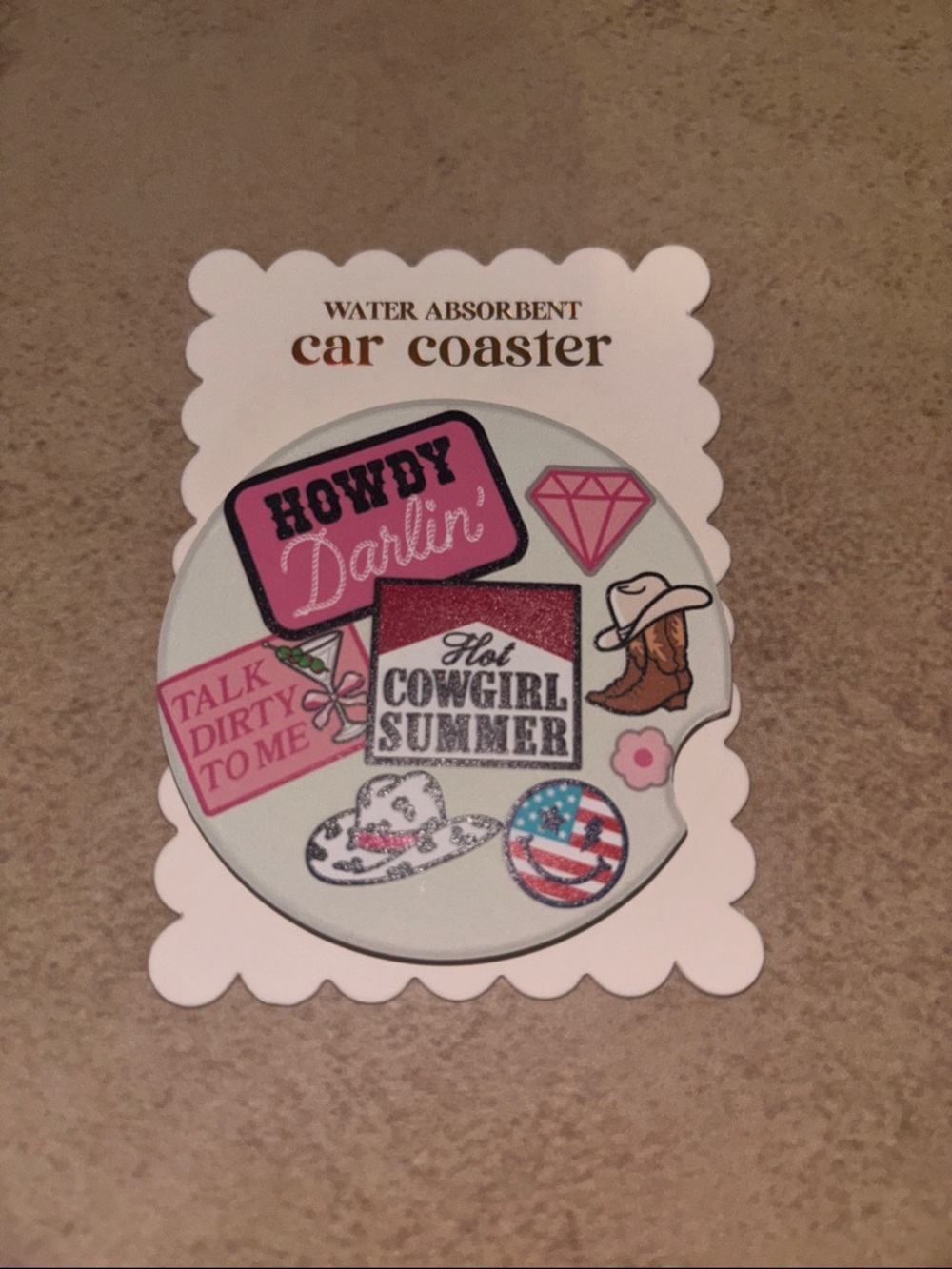 Simply southern  Car Coaster - ceramic stone